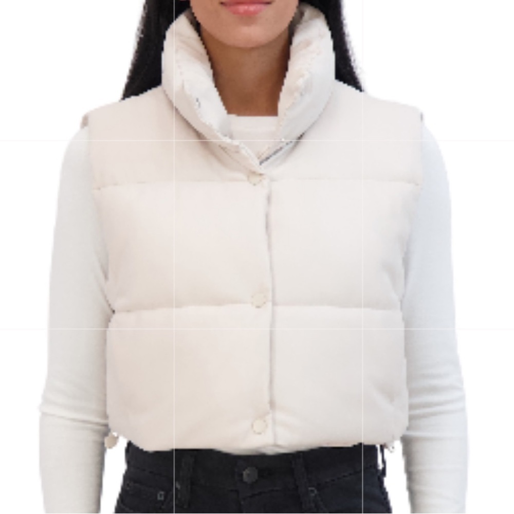 NWT faux leather vest